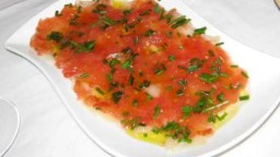 Recepta de cuina de "Carpaccio" de bacallà